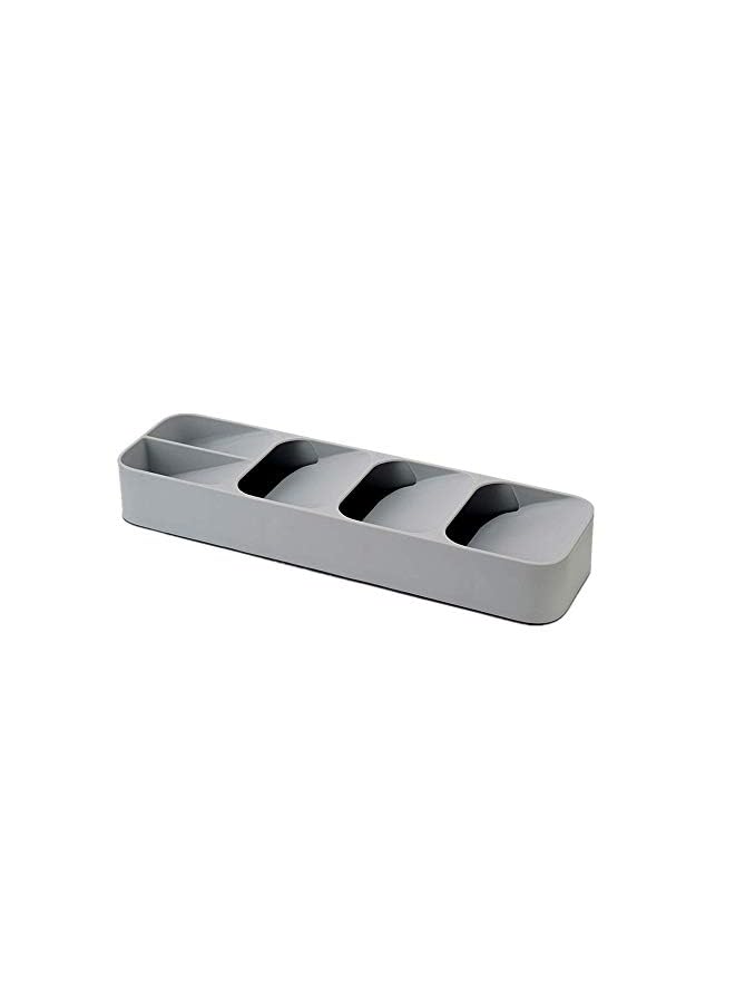 SHOWAY Kitchen Drawer Organizer Tray For Cutlery Silverware Utensil Holder And Cutlery Tray Gray - Image 2