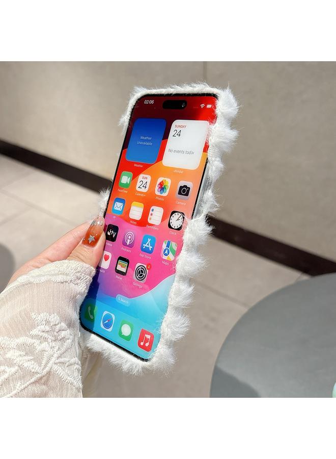 S-TOP Case For iPhone 16 Horizontal Striped Plush TPU Phone Case - Image 3