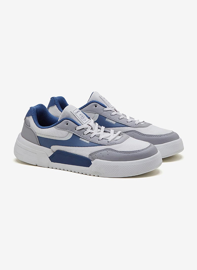 CAMPUS Men Savage Memory Foam Lace-Up Sneakers-White - Image 4