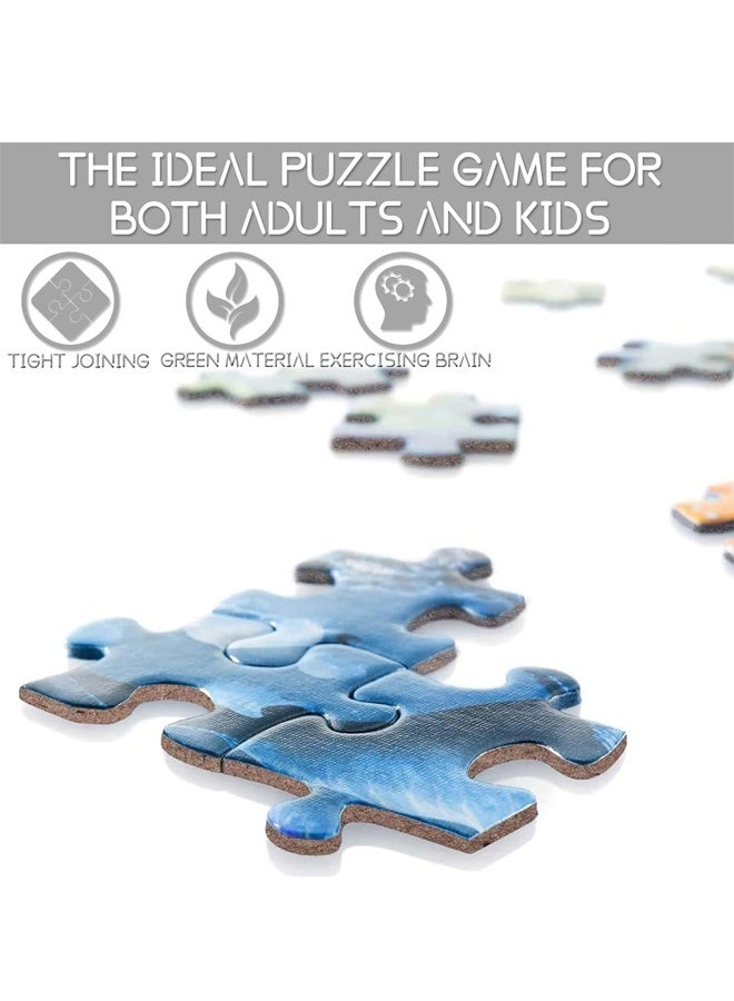 1000 قطعة من المناظر الطبيعية والريف لغز اللغز ، 42 * 29.7 سم لعبة تخفيف الإجهاد ، مجموعة تطوير التعليم المبكر للأطفال البالغين - Image 4