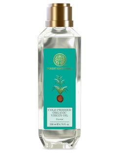 Forest Essentials Organic Cold Pressed Virgin Oil Coconut | Rich in Vitamin E with Pure Coconut Massage Oil For Hair & Skin | 200 ml  - Image 1