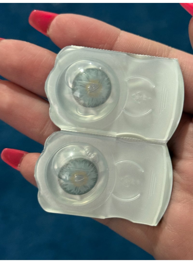 Colored Contact Lenses – Siri Blue – Natural Look - Image 4