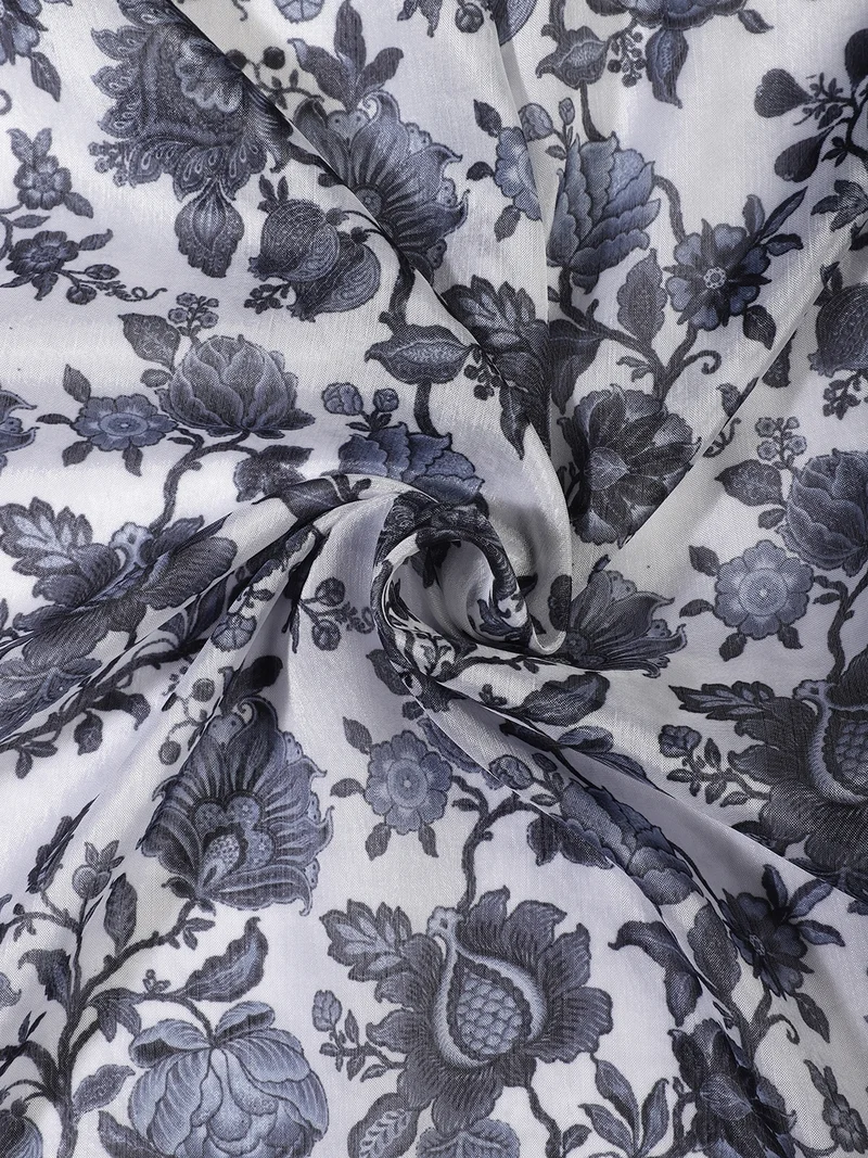 أيه كيه إس Floral Print Fabric One Meter