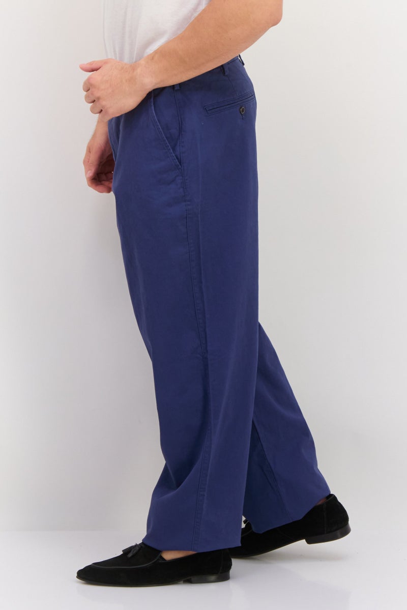 GAP Men Loose Fit Solid Straight Leg Pants, Ash Blue - Image 4