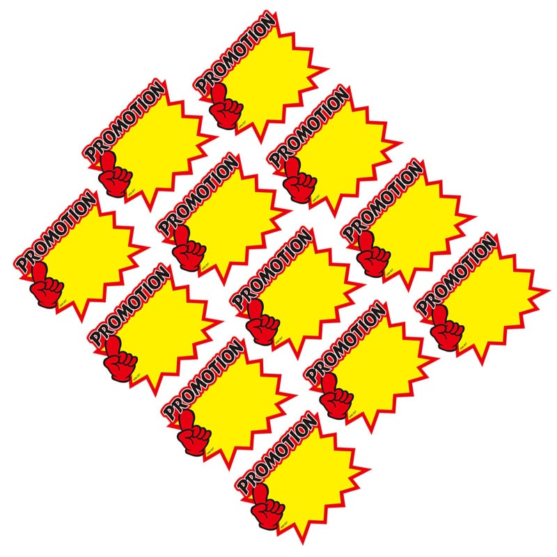 50 Pcs Red Price Tags Sale Stickers For Retail Shop Produce Commodity Advertising - Image 2