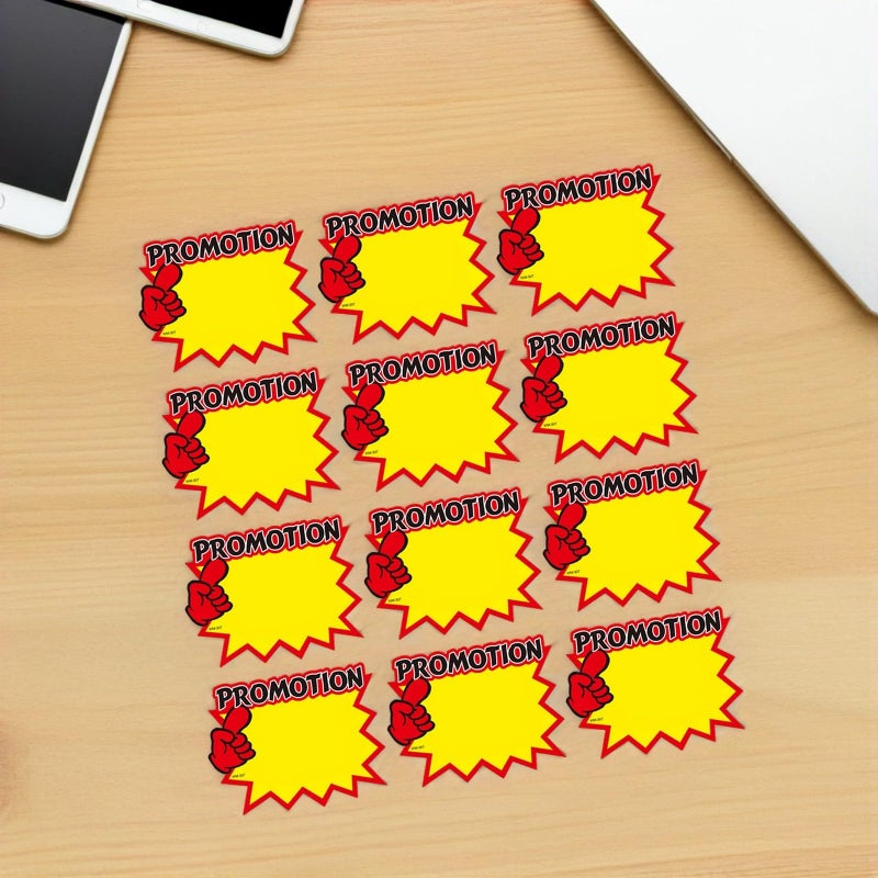 50 Pcs Red Price Tags Sale Stickers For Retail Shop Produce Commodity Advertising - Image 5
