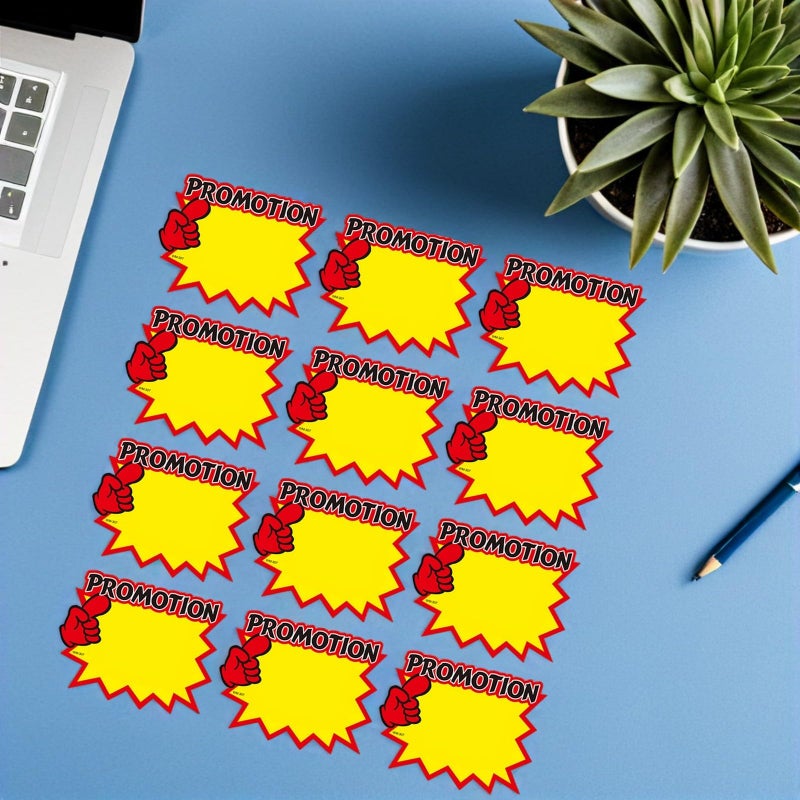 50 Pcs Red Price Tags Sale Stickers For Retail Shop Produce Commodity Advertising - Image 4