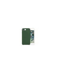 Generic Compatible with iPhone 7 Plus/iphone 8 Plus Case, Liquid Silicone Case, Full Body Protective Cover, Shockproof, Slim Phone Case, Anti-Scratch Soft Microfiber Lining - Pine Green  - Image 1