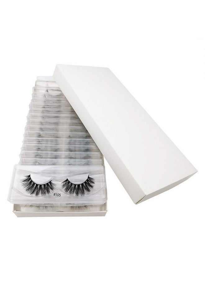 Vayator 10 Pairs Wholesale Natural Mink Eyelashes 3D Mink Lashes Long Thick False Eyelashes High Volume Eye Lashes Hand Made Makeup Eyelash Soft (S105)  - Image 1
