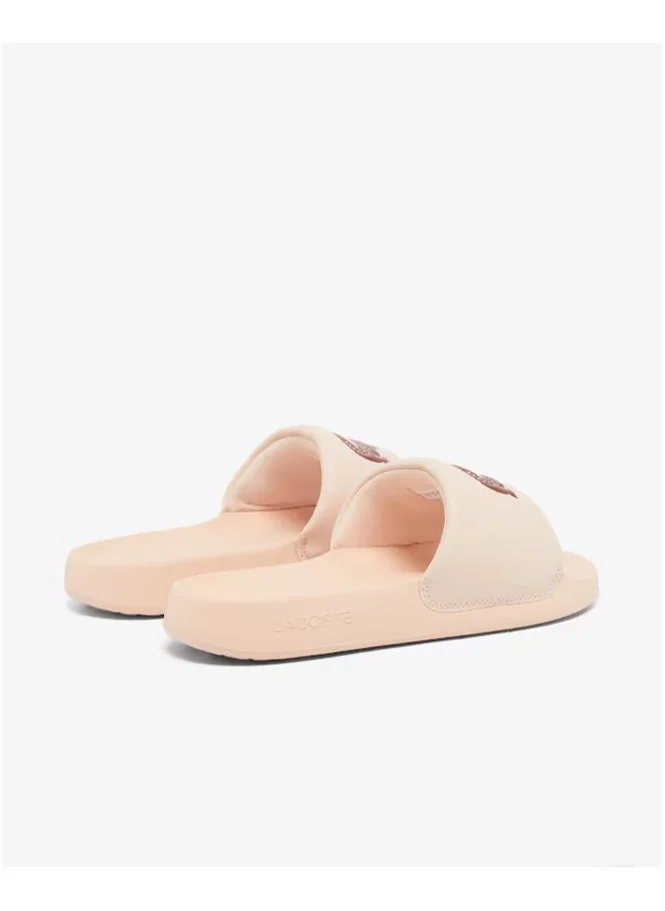 LACOSTE Slides Croco 1.0 Single Strap Flip Flops
