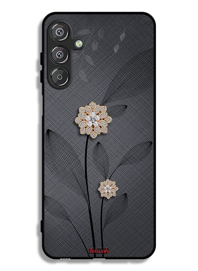 Tolwak Samsung Galaxy F36 Protective Case Cover Diamond Flowers Art - Image 1