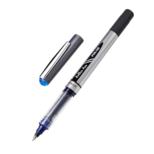 Eyeye PVR155.7 Liquid Ink Roller Ball Pen Extra Fine Point Bullet Nib Blue Ink(Pack of12) - Image 5