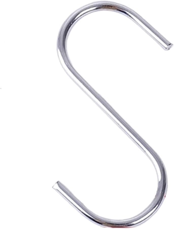 خطافات S من الفولاذ المقاوم للصدأ 50 قطعة، علاقة متعددة الوظائف للمطبخ وغرفة النوم والسور - Image 1