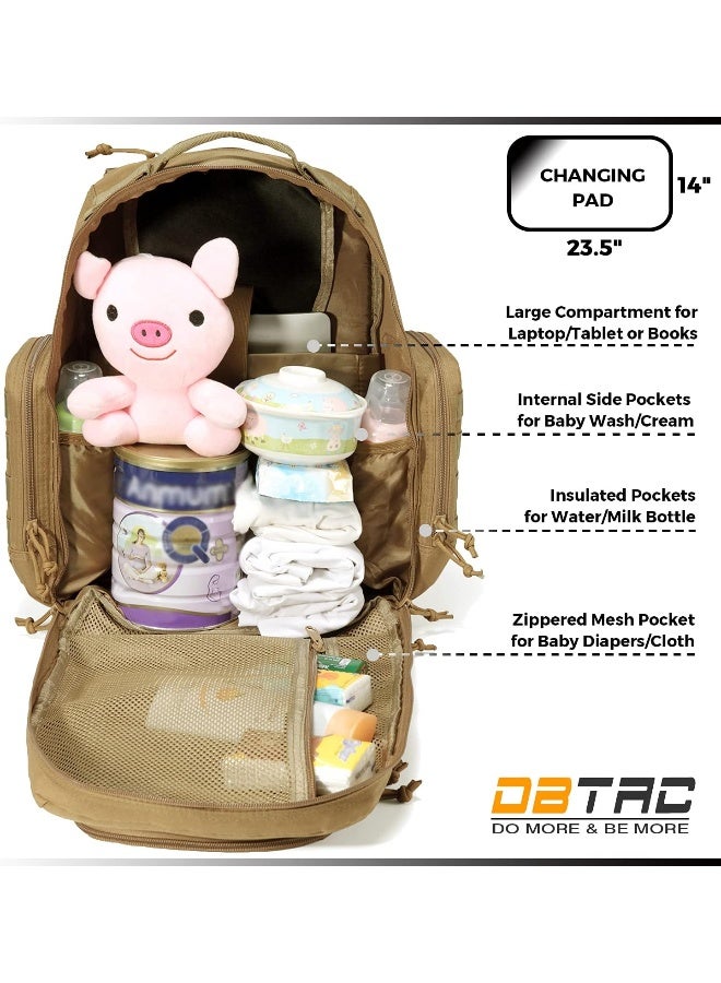 DBTAC DO MORE & BE MORE Diaper Bag Backpack for Dad - Image 4