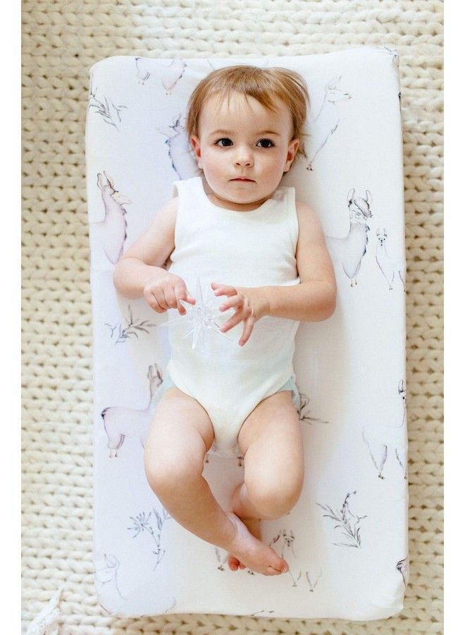 OILO Changing Pad Cover For Baby ; Universal Tray Table Mat ; Cozy Soft Washable Waterproof Diaper Change Sheet Crib Mat ; Infant/Toddler Diaper Changing Cover; Newborn Nursery Pad Change Cover - Image 5