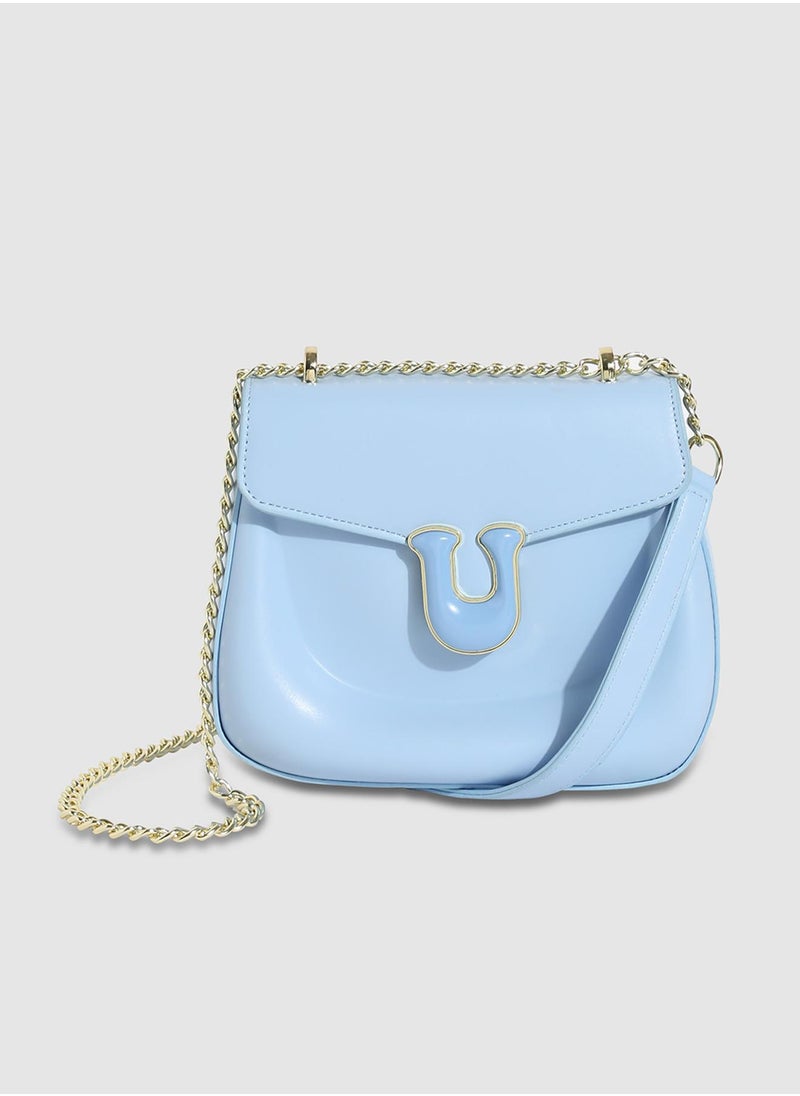 Haute Sauce - Horseshoe Buckle Sling Bag - Icy Blue - Image 1