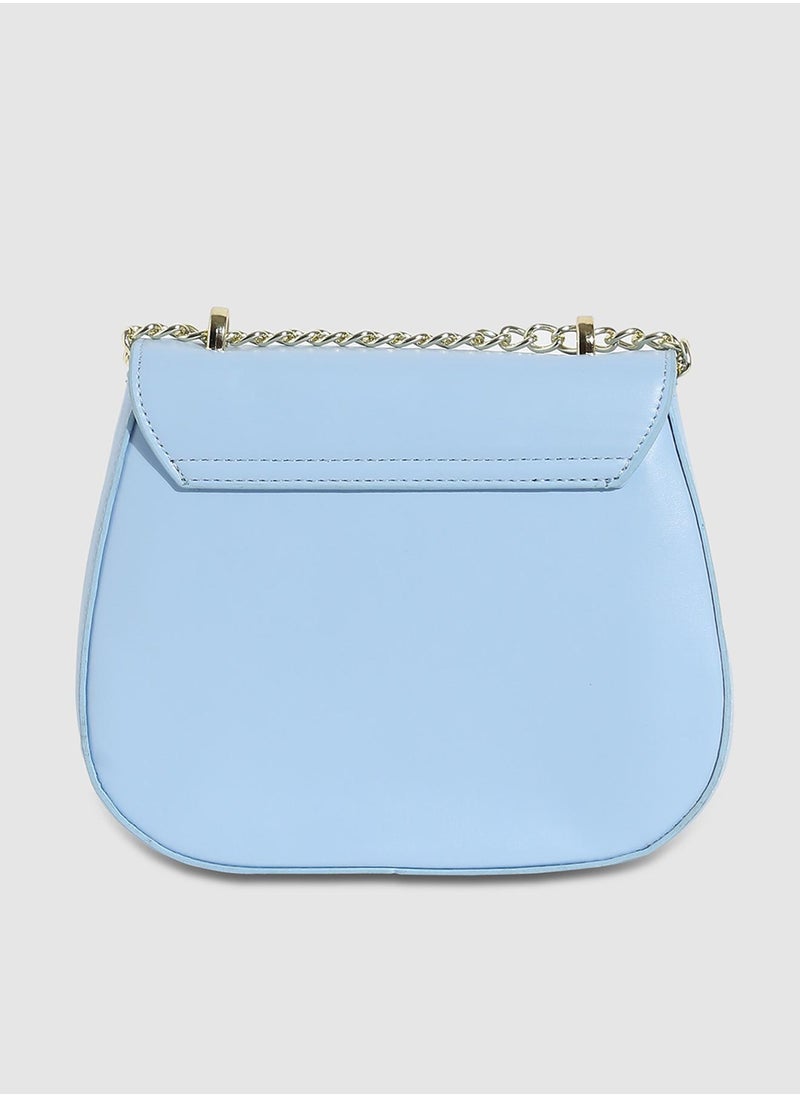 Haute Sauce - Horseshoe Buckle Sling Bag - Icy Blue - Image 1
