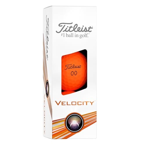 Titleist كرات جولف تايليست فيلوسيتي، برتقالي غير لامع (12 كرة) - Image 2