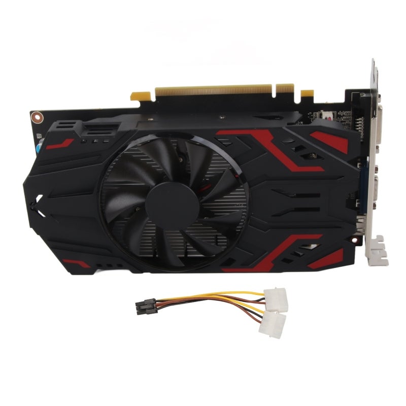 بطاقة رسومات الألعاب GTX550 Ti بسعة 4 جيجابايت وواجهة 128 بت من نوع GDDR5 - ذاكرة بجزيئات 0.4 نانوثانية وسعة 2048 ميجابايت، شريحة نواة GF116 - مزودة بنظام تغذية طاقة 3+1 طور لمصممي الألعاب. - Image 1