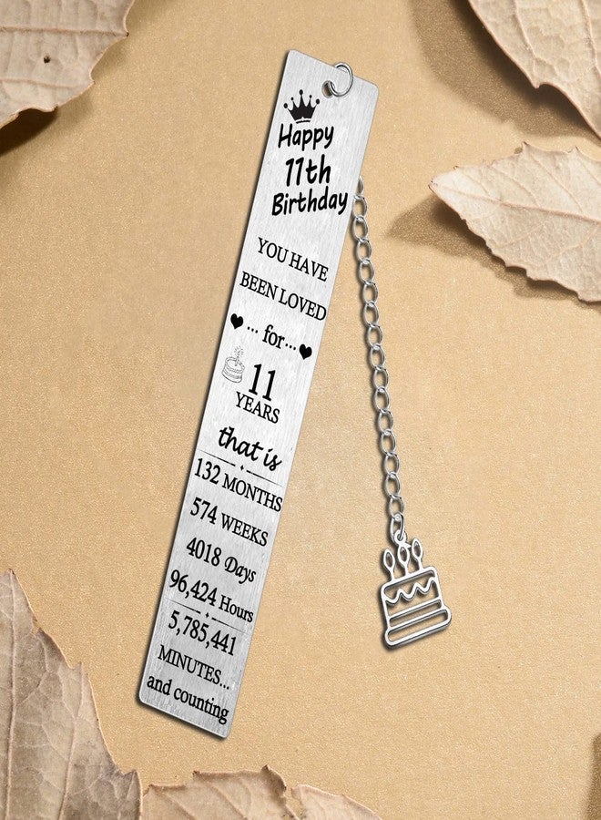 Waeceip 11th Bookmarks Birthday Gifts 11th Birthday Gifts for Boys Girls 11th Gifts for 11th Birthday Bookmark Happy 11th Birthday Bookmark Gifts for Brother Sister Friends Gifts (11th Birthday) - Image 3