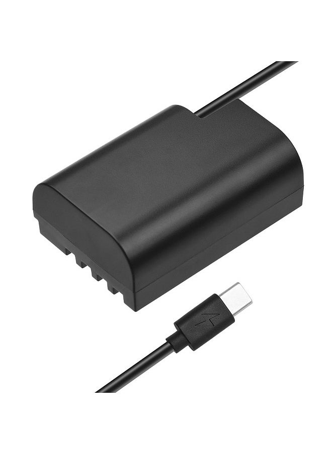 ANDOER - DMW-DCC12 Dummy Battery USB-C Coupler Adapter BLF19 Dummy Battery Coupler with USB Type-C Spring Power Cable Replacement for Panasonic Lumix DMC-GH5 GH5s GH5m GH4 GH4K GH3 GH3K G9 Camera - Image 1