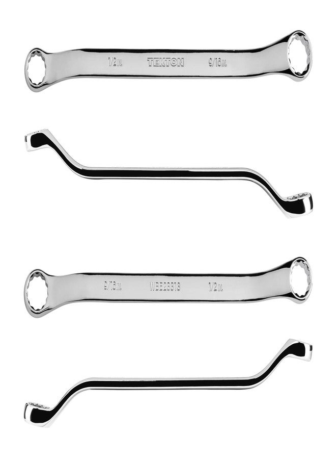 TEKTON 1/2 x 9/16 Inch 45-Degree Offset Box End Wrench | WBE23313 - Image 2