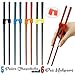 AP ARTSPER AP ARTSPER 5 Pairs Chopsticks and Chop stick Helpers Set, Plastic Hinges Connector Training for Adults, Beginner,  - Image 2