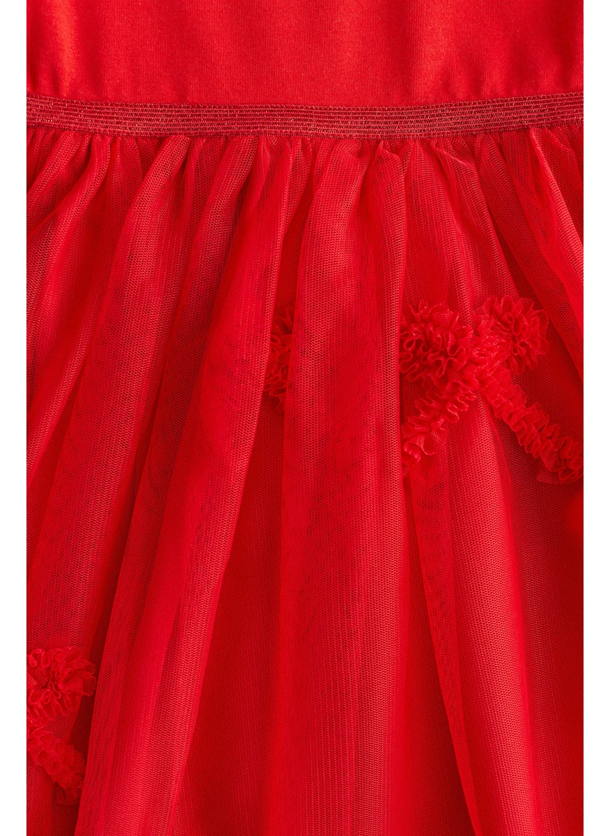 اتش اند ام Tulle-Skirt Jersey Dress