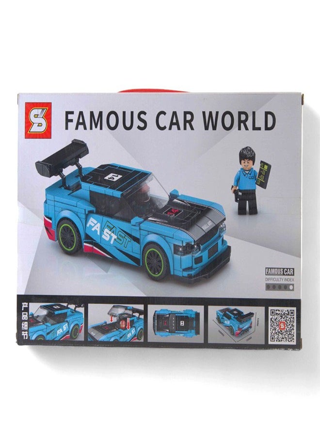 Famous Car World Mitsubishi EVO Building Blocks 337 Pieces - 5114  - Image 1