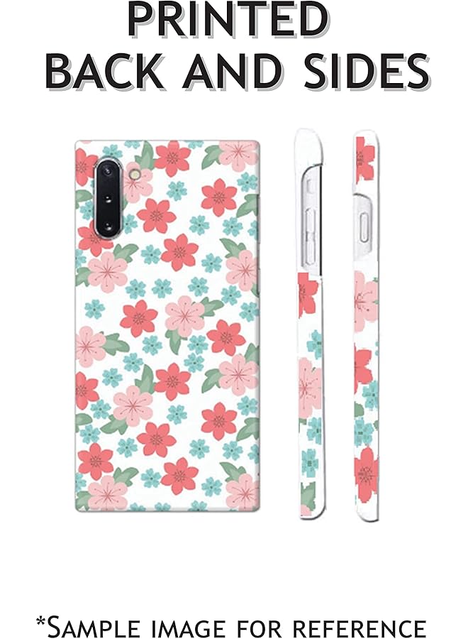 erorex Matte Finish Designer Shell Case Cover For Vivo V19 Flower Pattern Orange Green - Image 3