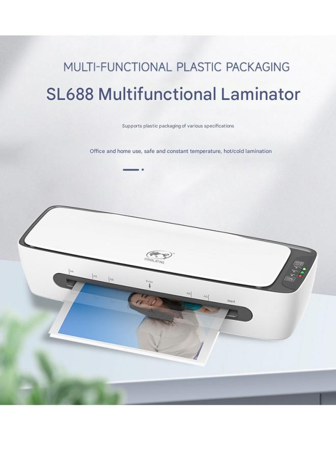 OSMILE OSMILE SL688 Desktop Laminator Set Six Functions in One Design A4 Universal Size Hot and Cold Laminating Bags Suitable for Home Office School Supplies  - Image 1