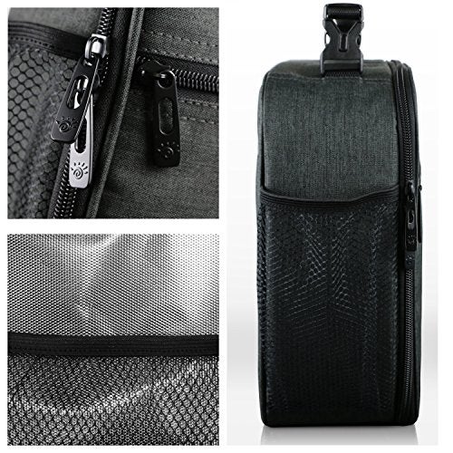 Hap Tim Insulated Lunch Box for Men, Reusable Lunch Bag for Women, Spacious Lunchbox Adult, Dark grey (18654-DG) - Image 4