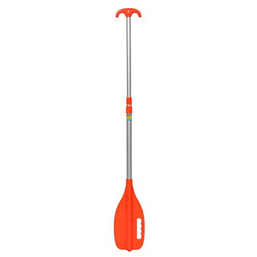 Seachoice Emergency Multi-Purpose Telescoping Boat Hook and Paddle, Orange, 26” to 72” - Image 2
