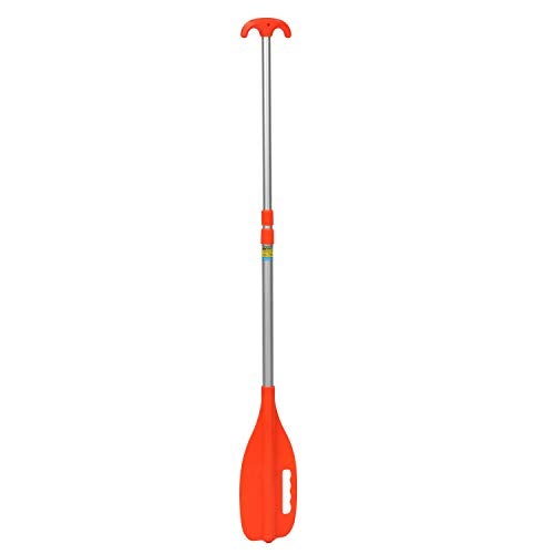 Seachoice Emergency Multi-Purpose Telescoping Boat Hook and Paddle, Orange, 26” to 72” - Image 4