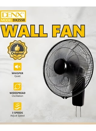 16 Inch Wall Fan High Performance Fan with 3 Speed ​​Controls, 5 Leaf Blades and 2 Pull Cord Adjustable Tilt Angle and Efficient Cooling - pzsku/Z0A39F6F9B80AC20A172AZ/45/_/1735033028/7bfe45b5-d4c6-4ff4-803b-49fbc362fdf1