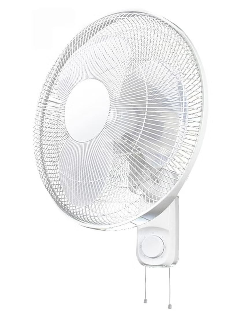 Denx - 16 Inch Wall Fan High Performance Fan with 3 Speed ​​Controls, 5 Leaf Blades and 2 Pull Cord Adjustable Tilt Angle and Efficient Cooling - Image 1
