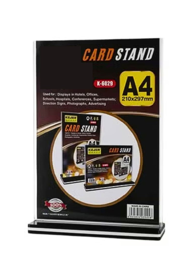 A4 Card stand vertical A4 notice board A4 Quality Stand