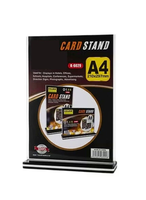 A4 Card stand vertical A4 notice board A4 Quality Stand