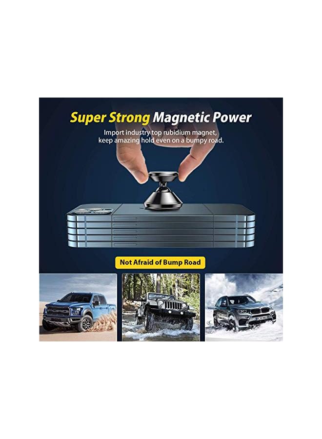 ONE TO FOUR Car Phone Holder, Universal 360° Rotation Strong Magnet Car Phone Holder Mount for Dashboard Compatible with iPhone, Samsung, LG, GPS, Google and All Cell Phone - Image 5