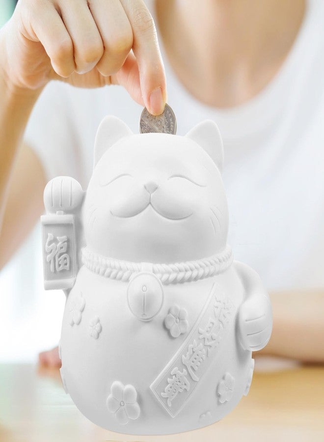 فاجويلي حامل نقود معدني قابل للطلاء من الفينيل على شكل قطة فورتشن مبتكرة من فاجولي، مناسب للأولاد والبنات، صندوق نقود مزخرف بتصميم كرتوني لطيف، هدية لأعياد الميلاد والمناسبات الخاصة - Image 3