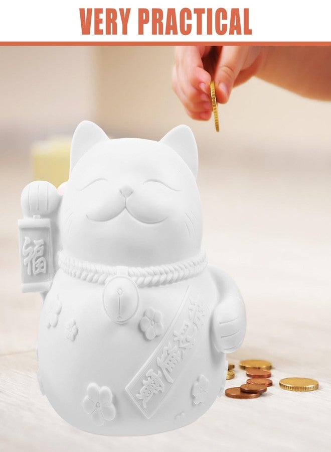 فاجويلي حامل نقود معدني قابل للطلاء من الفينيل على شكل قطة فورتشن مبتكرة من فاجولي، مناسب للأولاد والبنات، صندوق نقود مزخرف بتصميم كرتوني لطيف، هدية لأعياد الميلاد والمناسبات الخاصة - Image 5