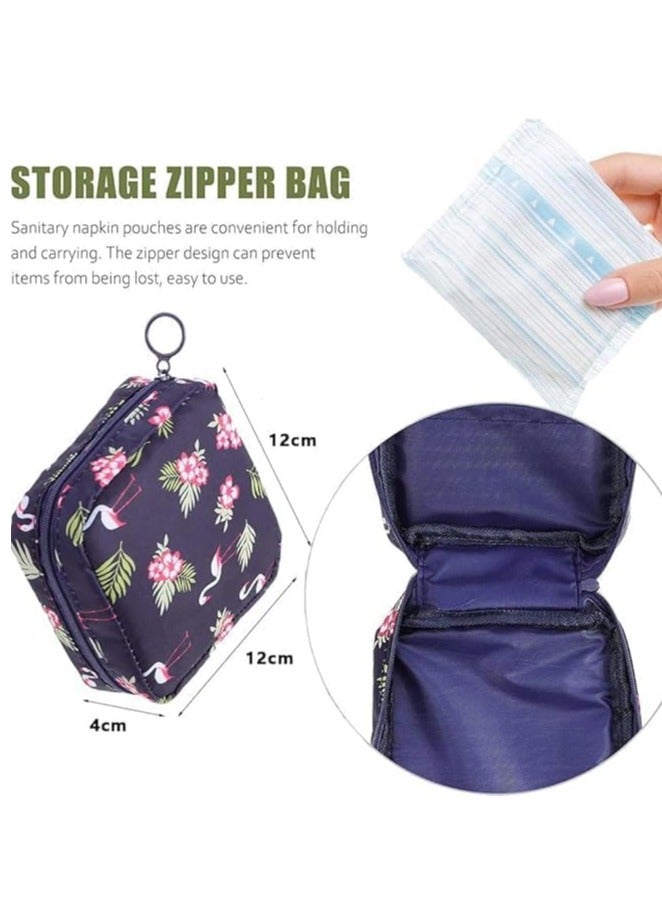 Spaceshoop Feminine Hygiene Storage Pouch, Small Travel Organizer Bag Assorted Shape (Multicolor) - Image 2