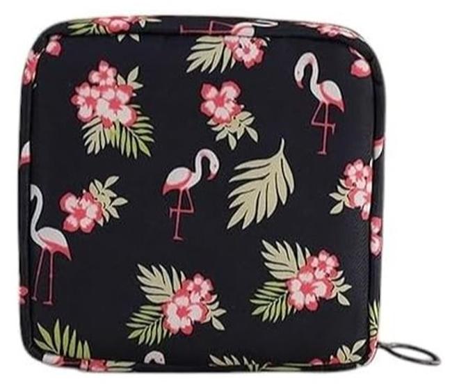 Spaceshoop Feminine Hygiene Storage Pouch, Small Travel Organizer Bag Assorted Shape (Multicolor) - Image 1