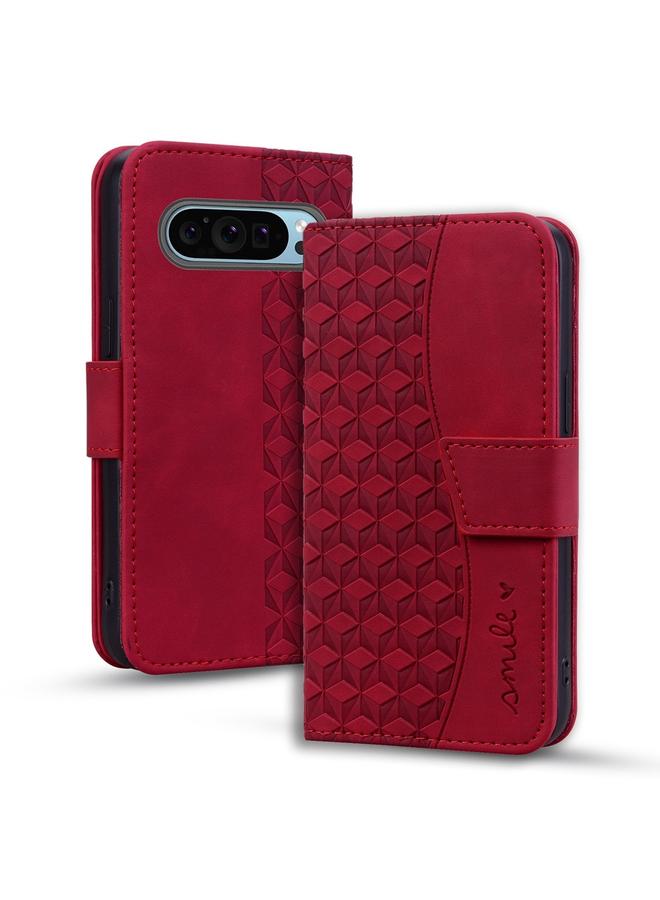 S-TOP Case For Google Pixel 9 Pro Business Diamond Buckle Leather Phone Case with Lanyard - Image 1