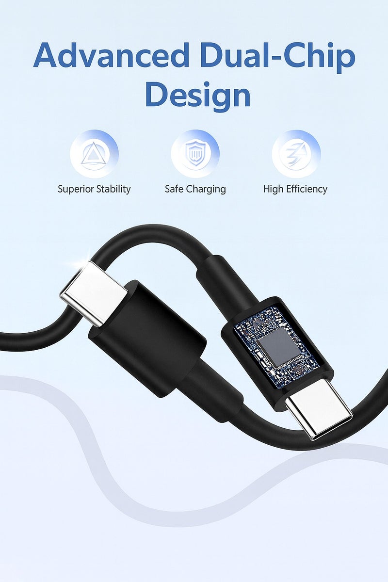 45W Wall Charger with 5A Type-C Cable | Super Fast Charging | Compatible with Type-C Devices - Image 4