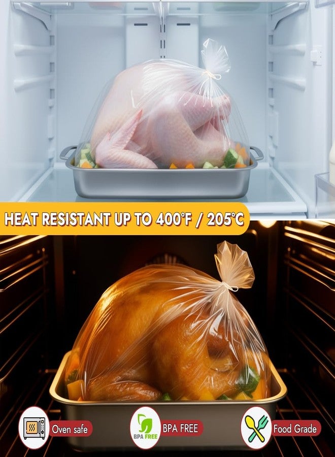YQL Turkey Oven Bags- 10 Pack, 22"x24" Large Roasting Bags for Oven Cooking with Cotton String, Turkey Cooking, Chicken, Ham, Holiday Meals for Thanksgiving, Christmas Essential - Image 5