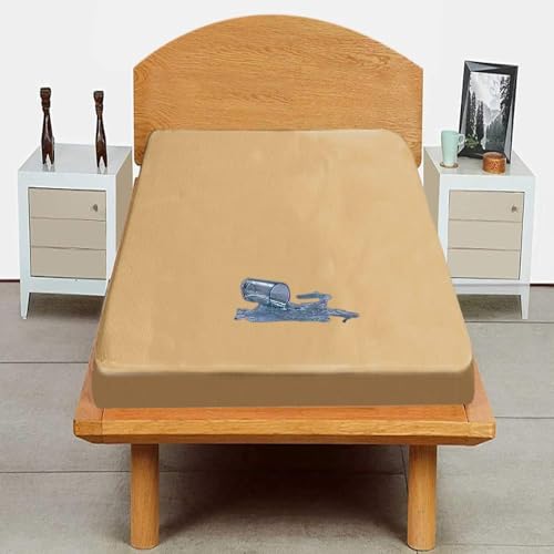 Trance Cotton Feel Terry Ultra Soft Waterproof Mattress Protector | Breathable - Hypoallergenic Bed Protector (72x36 inch | 6x3 feet, Brown - Pack of 1) - Image 1