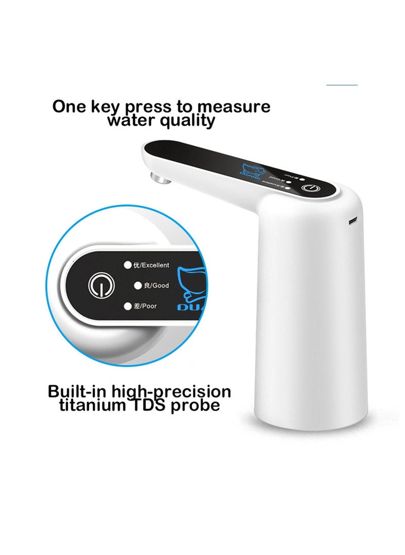 DUMBO - Rechargeable Smart Water Pump Dispenser with 3-color TDS Water Quality Test - Image 1