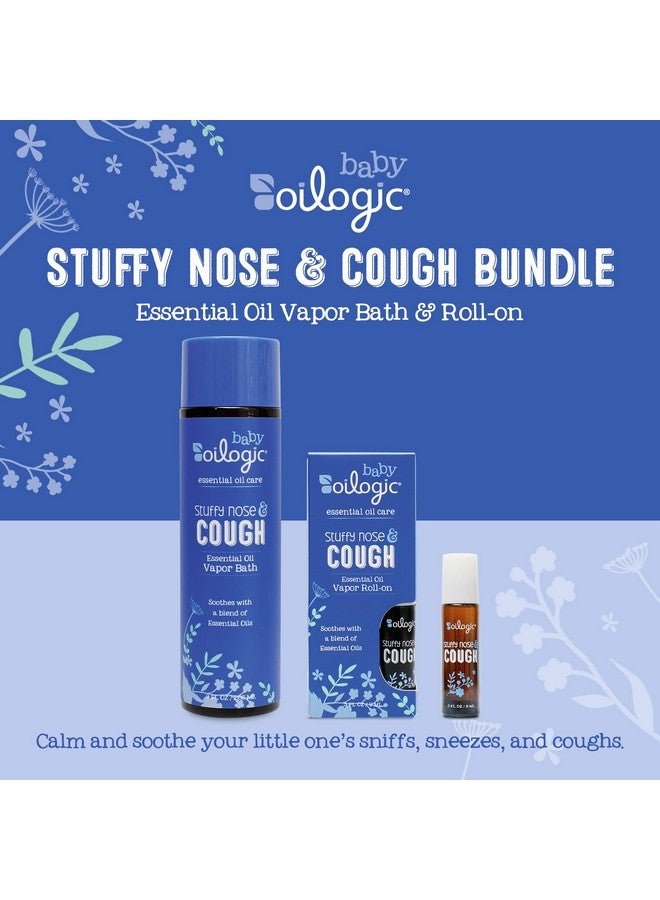 Oilogic Baby Bath Essentials - Stuffy Nose & Cough Bundle - Vapor Bath And Roll-On Essential Oil Blend For Babies & Toddlers - Image 4