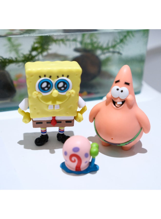 Pvc Cute Q Cute Spongebob Squarepants Good Friend Spongebob Squarepants Anime Peripheral Figures Gift Model Ornaments